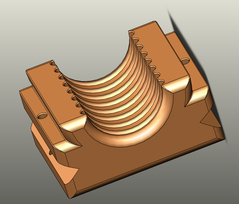 Precision casting of clamping blocks